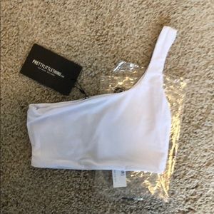 Pretty Little Thing White Crop